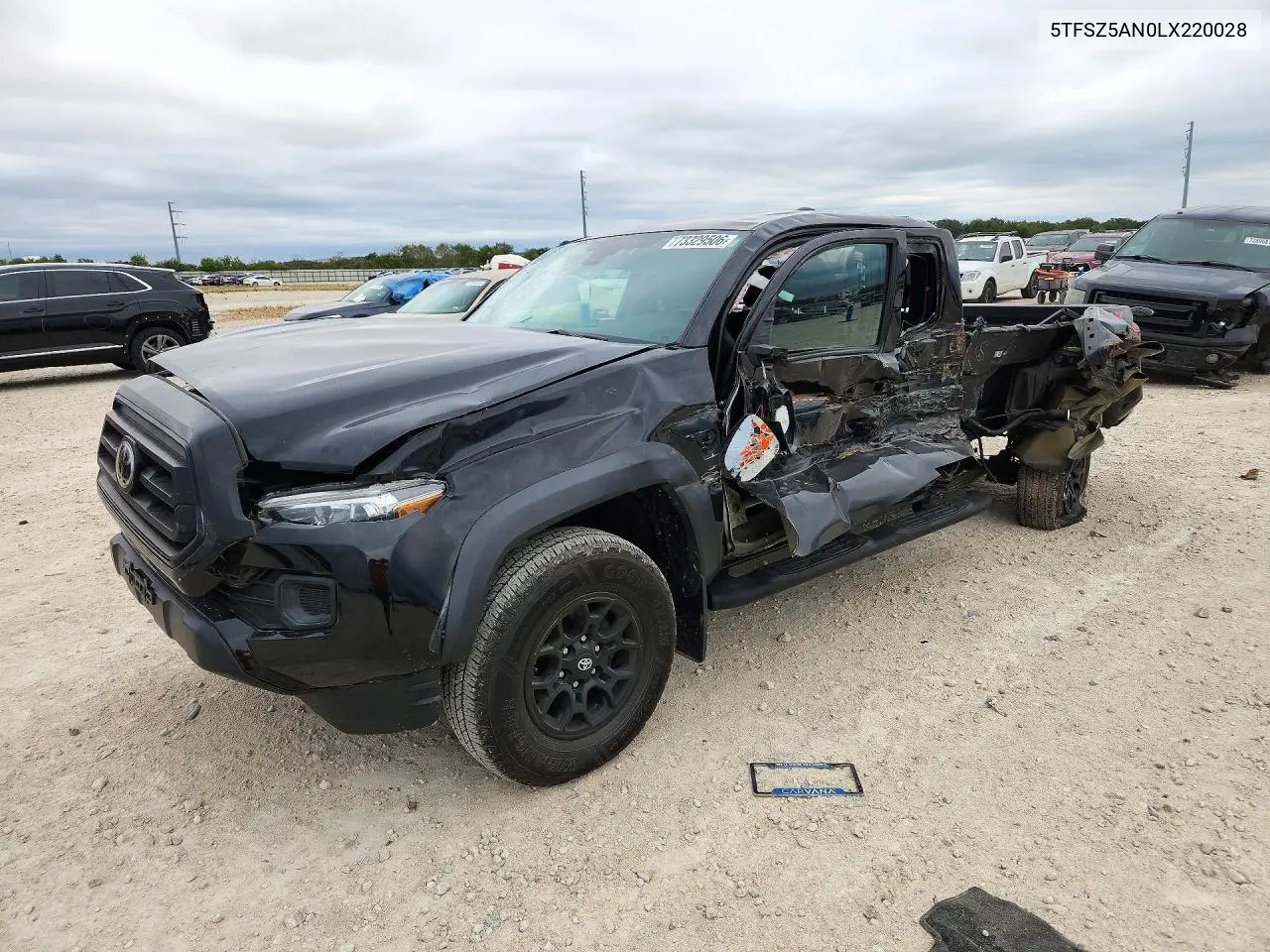 TOYOTA TACOMA 2020, VIN 5TFSZ5AN0LX220028