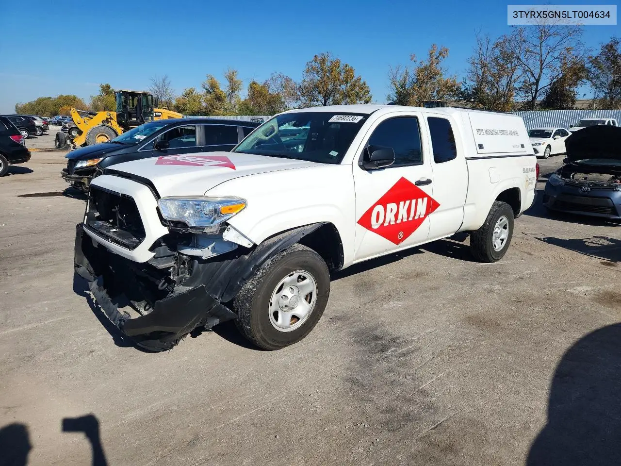 TOYOTA TACOMA 2020, VIN 3TYRX5GN5LT004634