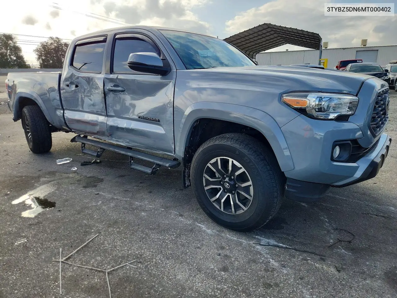 2021 TOYOTA TACOMA VIN 3TYBZ5DN6MT000402 — фото 4