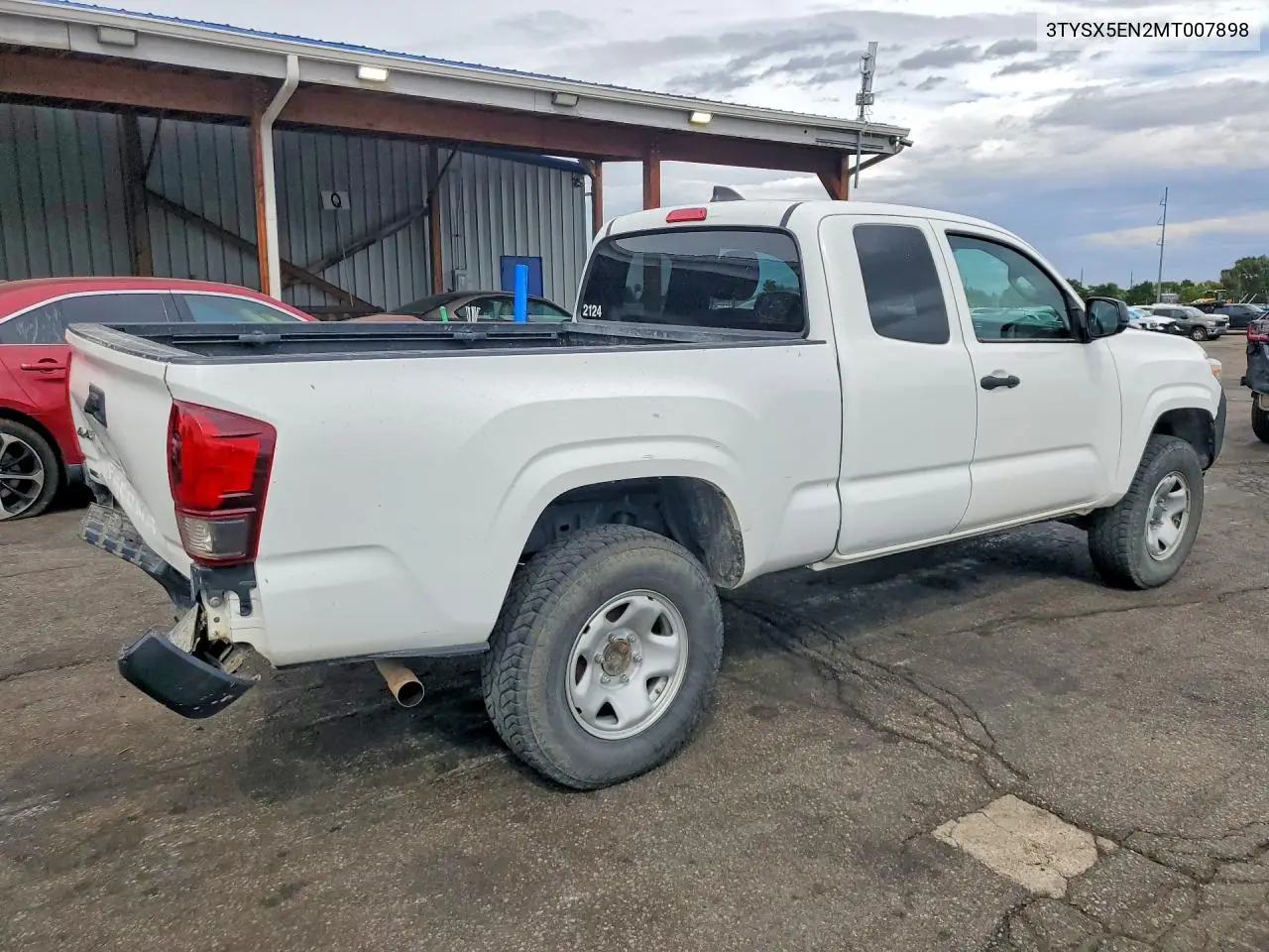 2021 TOYOTA TACOMA VIN 3TYSX5EN2MT007898 — фото 3