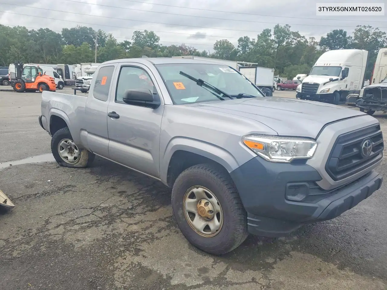 2021 TOYOTA TACOMA VIN 3TYRX5GNXMT026520 — фото 4