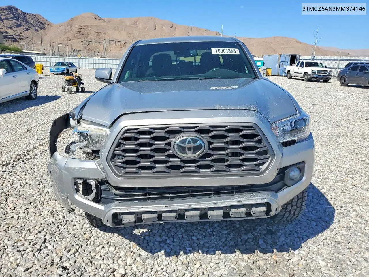 2021 TOYOTA TACOMA VIN 3TMCZ5AN3MM374146 — фото 5