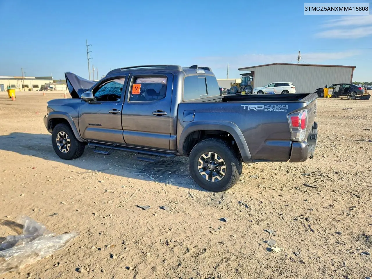 2021 TOYOTA TACOMA VIN 3TMCZ5ANXMM415808 — фото 2
