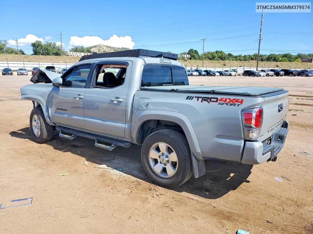 2021 TOYOTA TACOMA VIN 3TMCZ5AN5MM379574 — фото 2