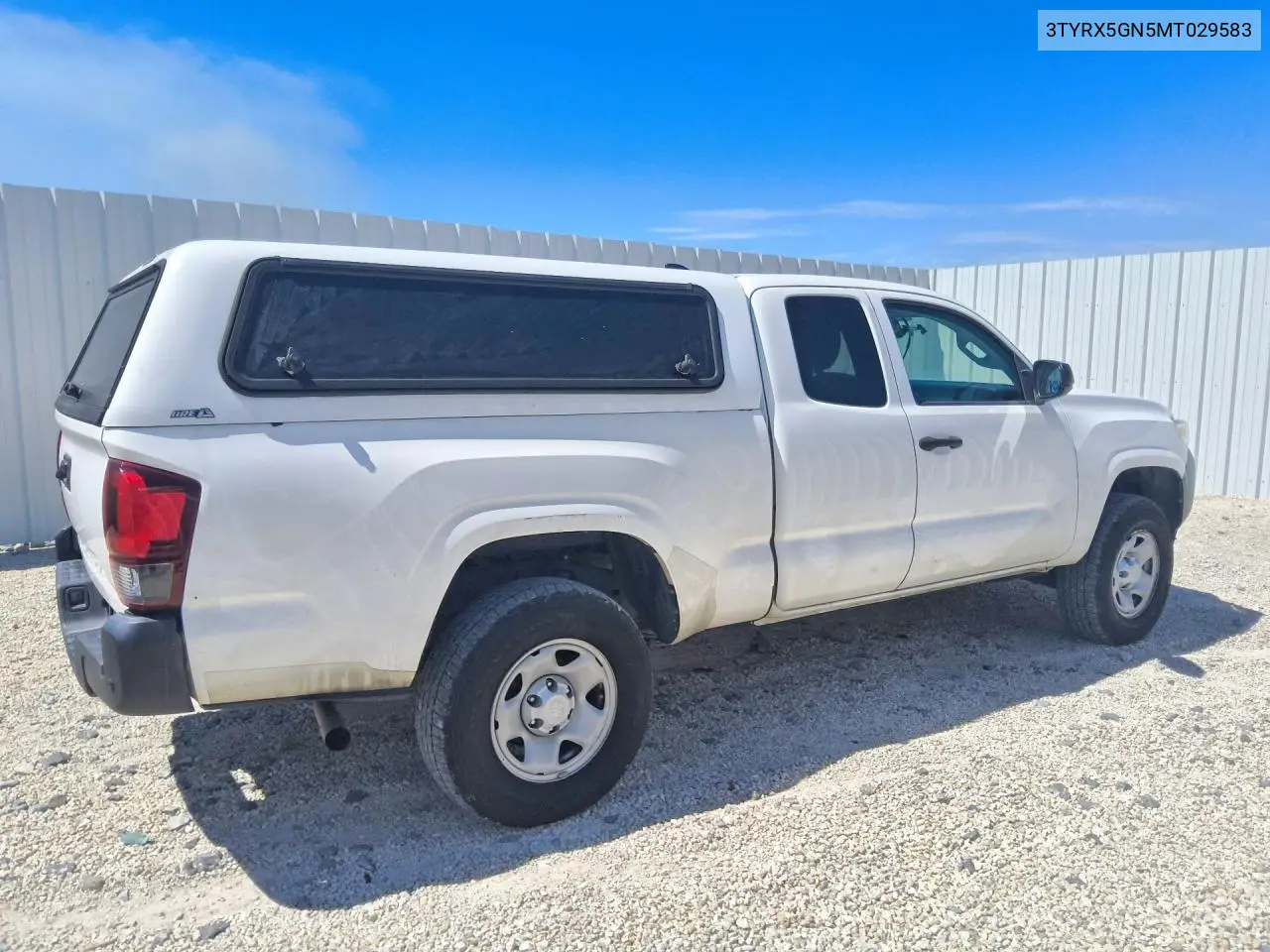 2021 TOYOTA TACOMA VIN 3TYRX5GN5MT029583 — фото 3