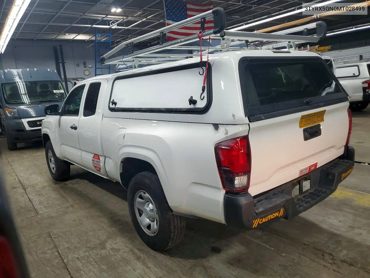 2021 TOYOTA TACOMA VIN 3TYRX5GN0MT028499 — фото 2