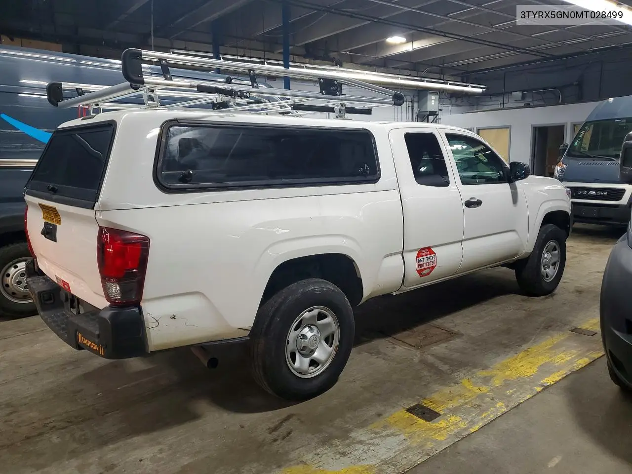 2021 TOYOTA TACOMA VIN 3TYRX5GN0MT028499 — фото 3
