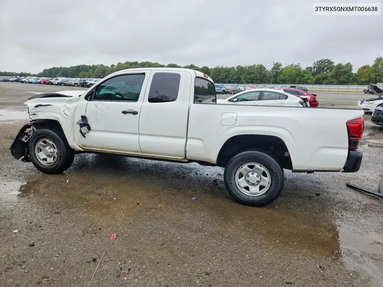 2021 TOYOTA TACOMA VIN 3TYRX5GNXMT006638 — фото 2
