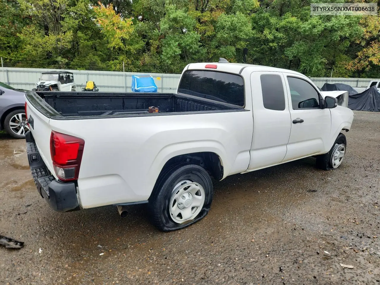 2021 TOYOTA TACOMA VIN 3TYRX5GNXMT006638 — фото 3