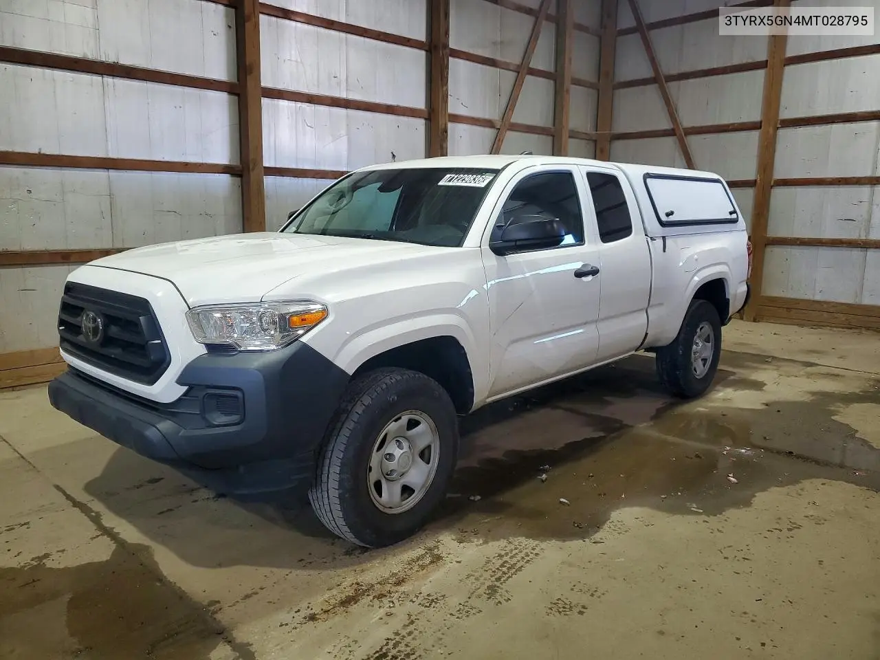 TOYOTA TACOMA 2021, VIN 3TYRX5GN4MT028795