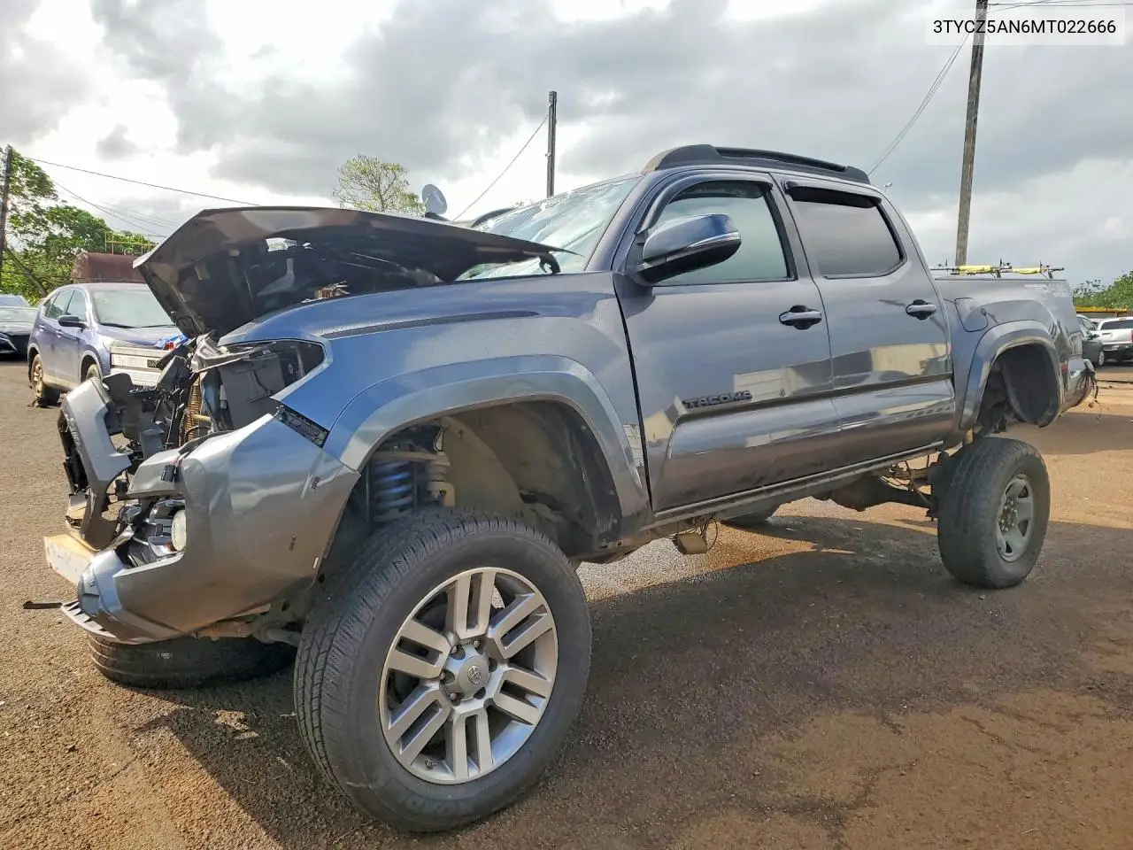 TOYOTA TACOMA 2021, VIN 3TYCZ5AN6MT022666
