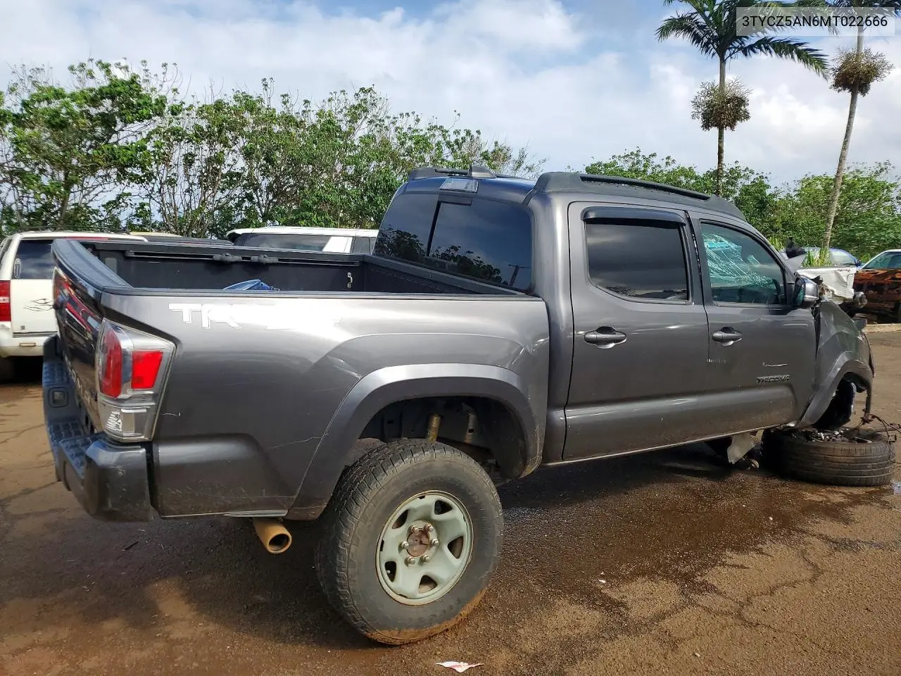 2021 TOYOTA TACOMA VIN 3TYCZ5AN6MT022666 — фото 3