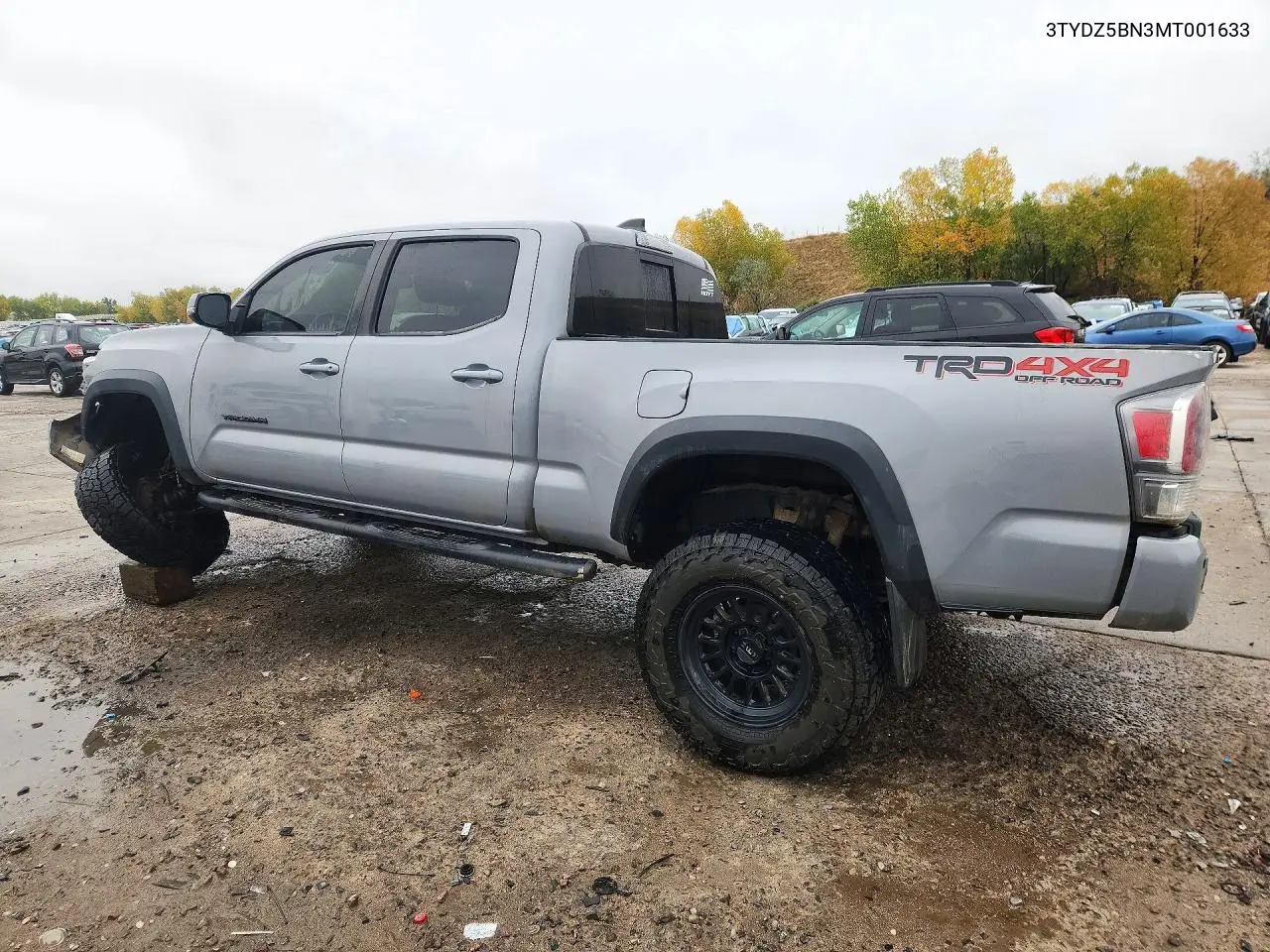 2021 TOYOTA TACOMA VIN 3TYDZ5BN3MT001633 — фото 2