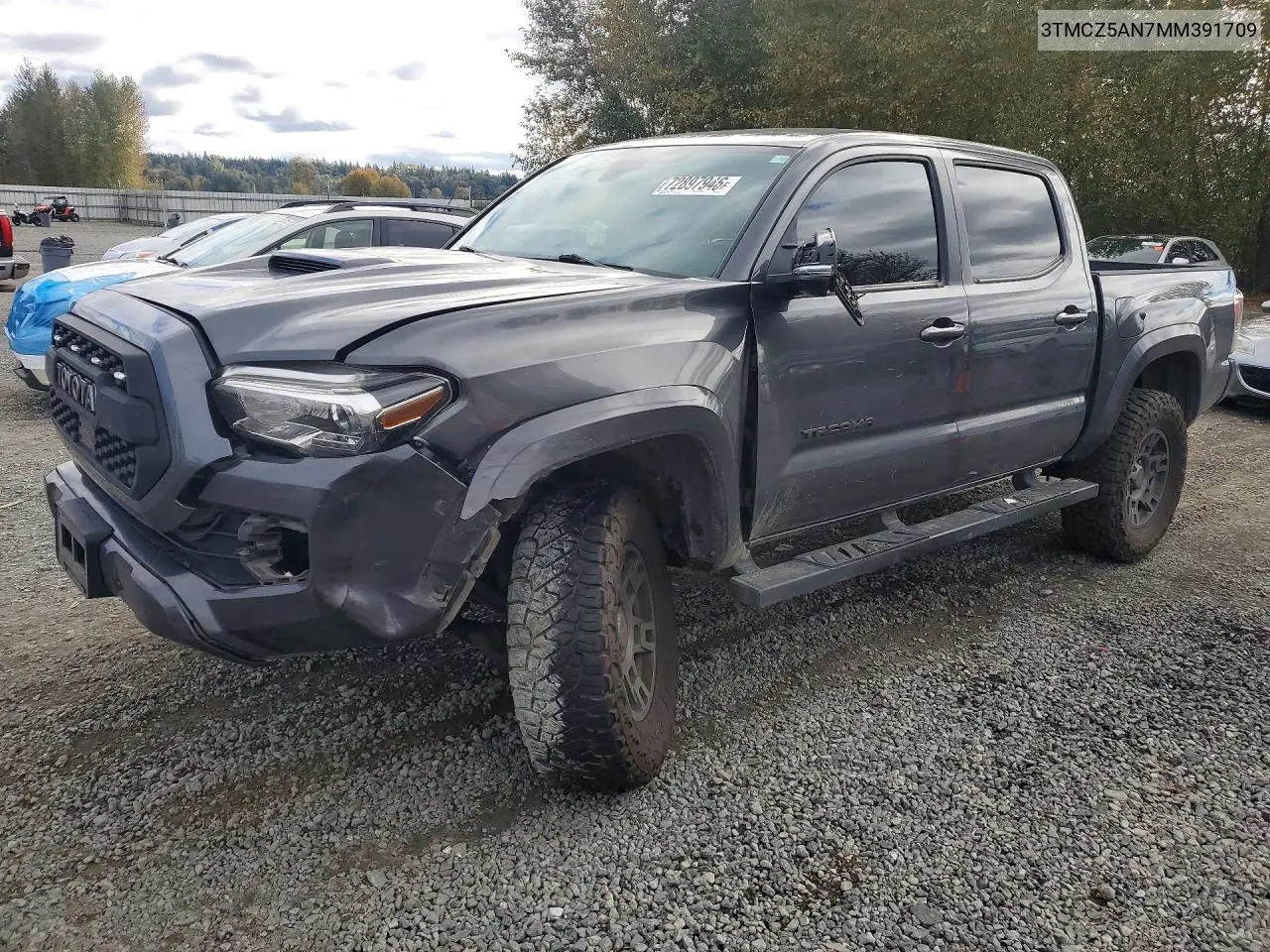 TOYOTA TACOMA 2021, VIN 3TMCZ5AN7MM391709