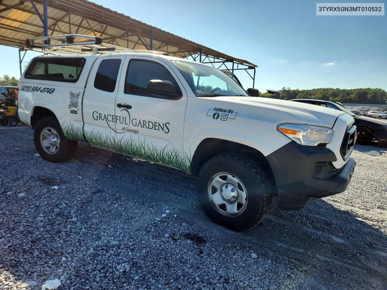 2021 TOYOTA TACOMA VIN 3TYRX5GN3MT010532 — фото 4