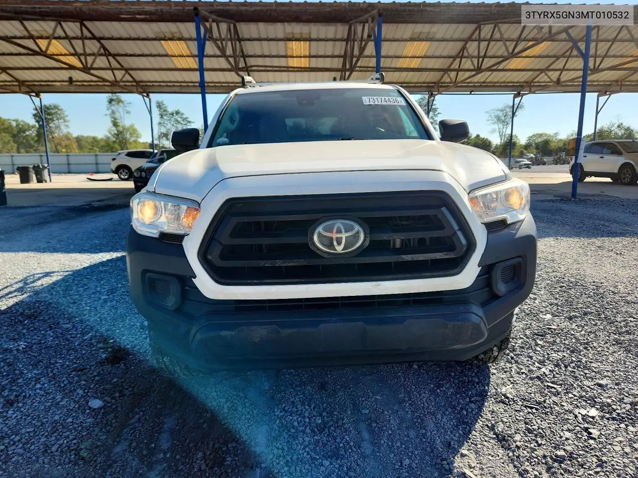 2021 TOYOTA TACOMA VIN 3TYRX5GN3MT010532 — фото 5