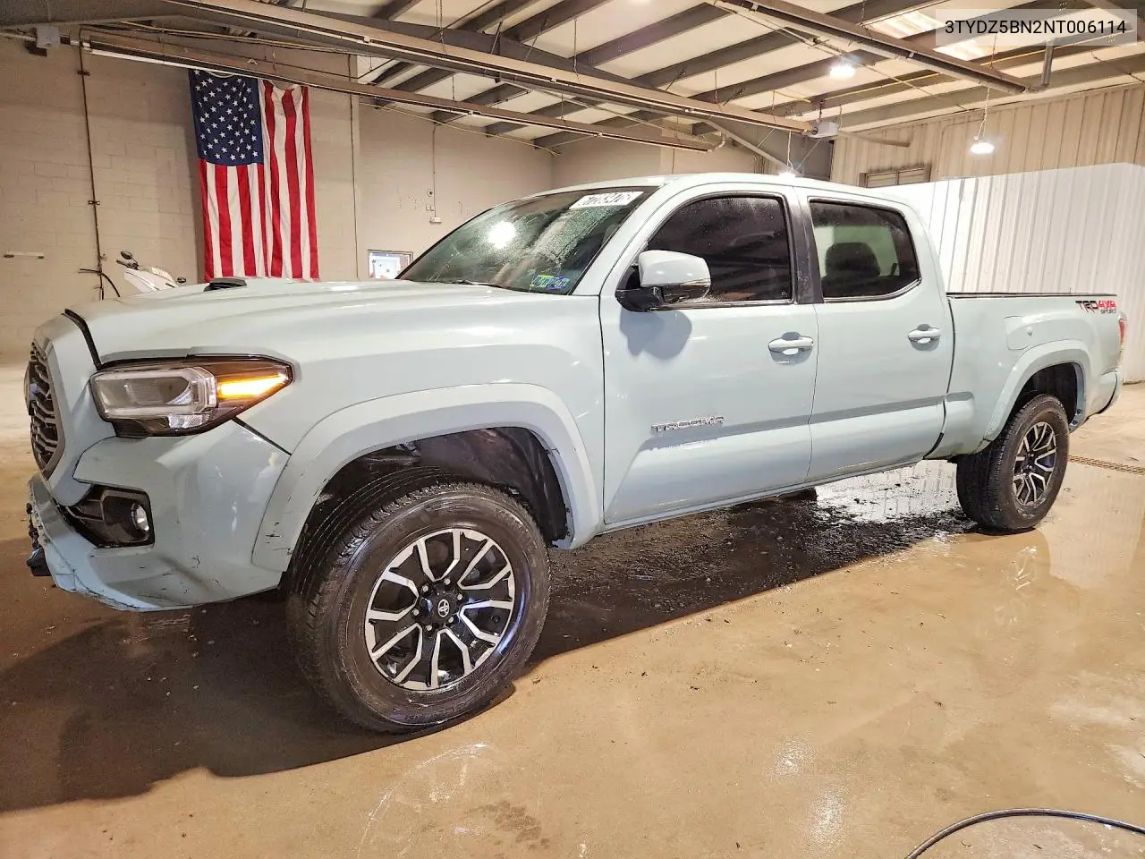 TOYOTA TACOMA 2022, VIN 3TYDZ5BN2NT006114