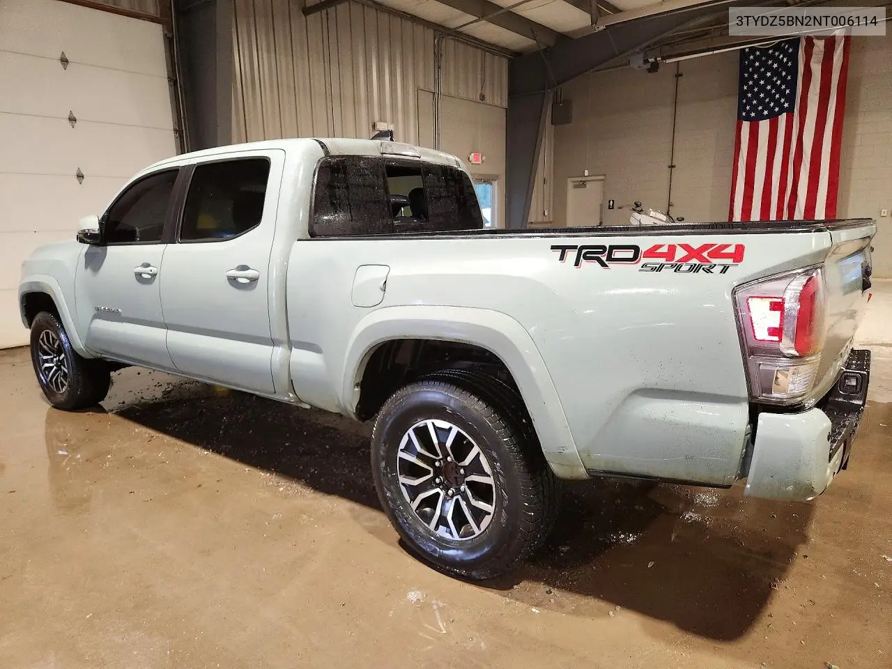 2022 TOYOTA TACOMA VIN 3TYDZ5BN2NT006114 — фото 2