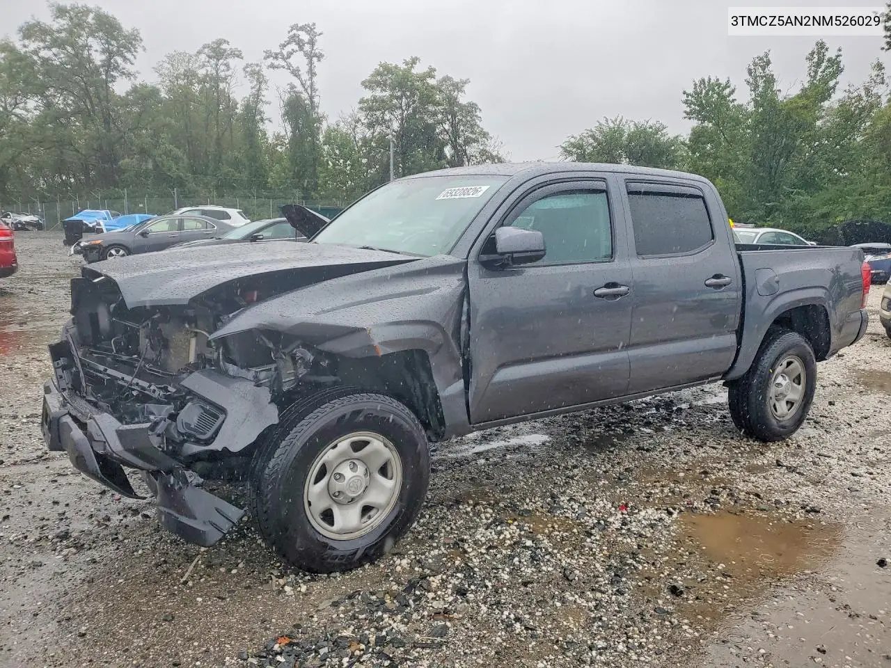 TOYOTA TACOMA 2022, VIN 3TMCZ5AN2NM526029