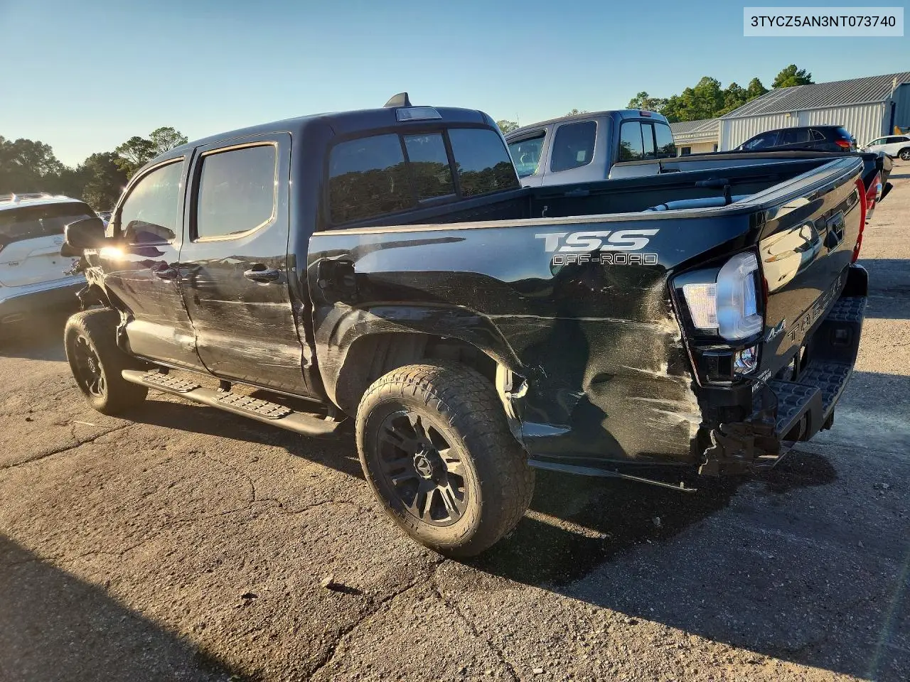 2022 TOYOTA TACOMA VIN 3TYCZ5AN3NT073740 — фото 2