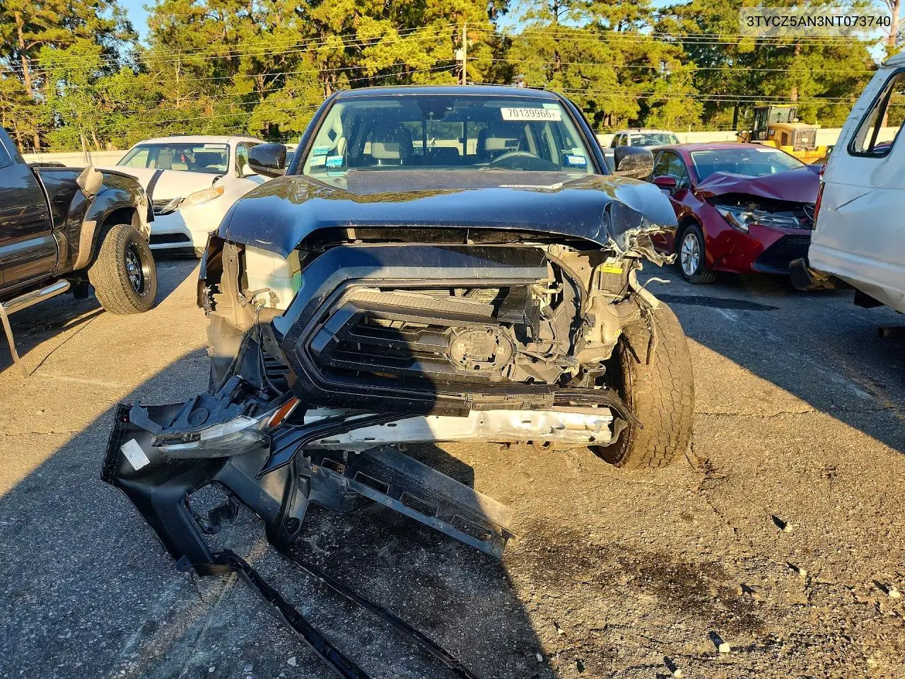 2022 TOYOTA TACOMA VIN 3TYCZ5AN3NT073740 — фото 5