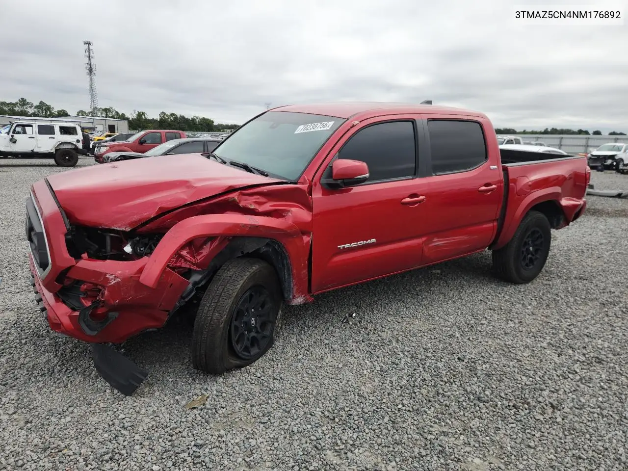 TOYOTA TACOMA 2022, VIN 3TMAZ5CN4NM176892