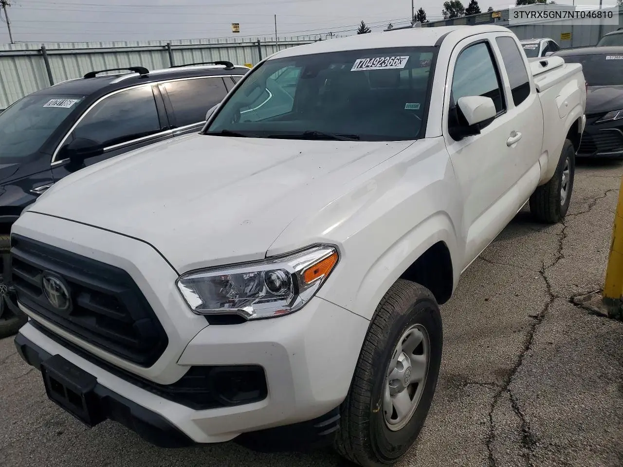 TOYOTA TACOMA 2022, VIN 3TYRX5GN7NT046810