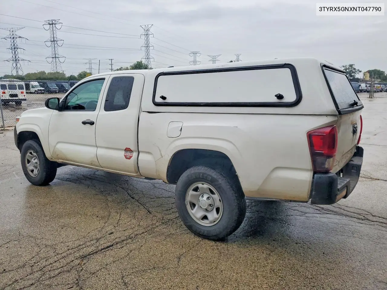 2022 TOYOTA TACOMA VIN 3TYRX5GNXNT047790 — фото 2