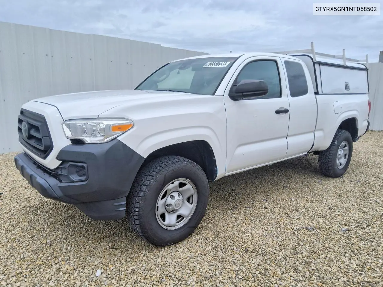 TOYOTA TACOMA 2022, VIN 3TYRX5GN1NT058502