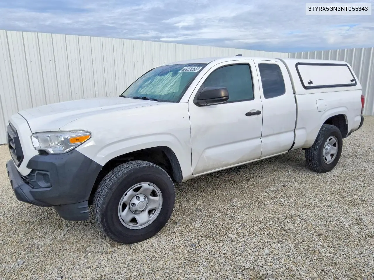 TOYOTA TACOMA 2022, VIN 3TYRX5GN3NT055343