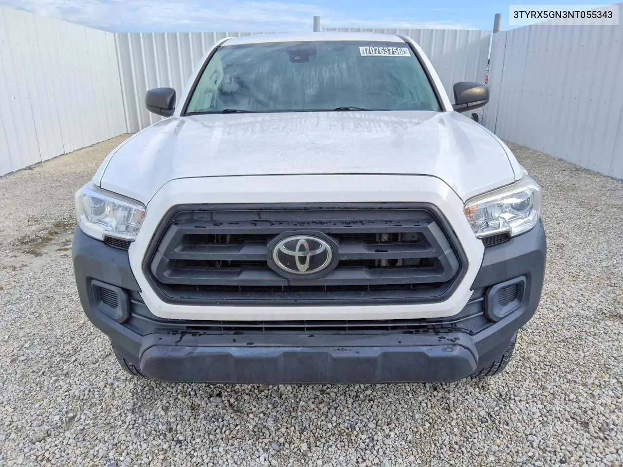 2022 TOYOTA TACOMA VIN 3TYRX5GN3NT055343 — фото 5