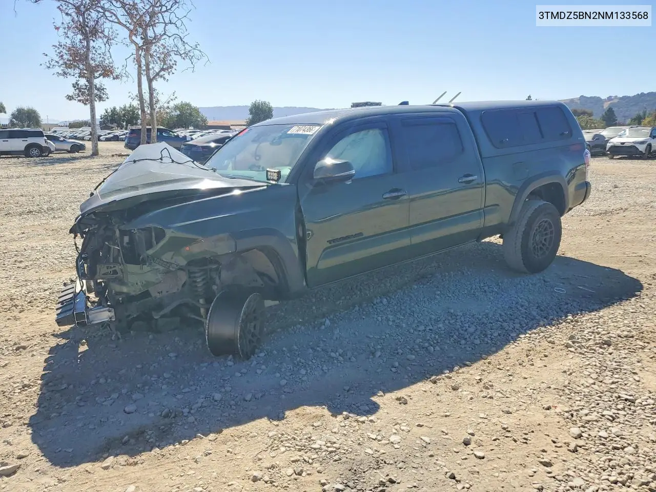 TOYOTA TACOMA 2022, VIN 3TMDZ5BN2NM133568