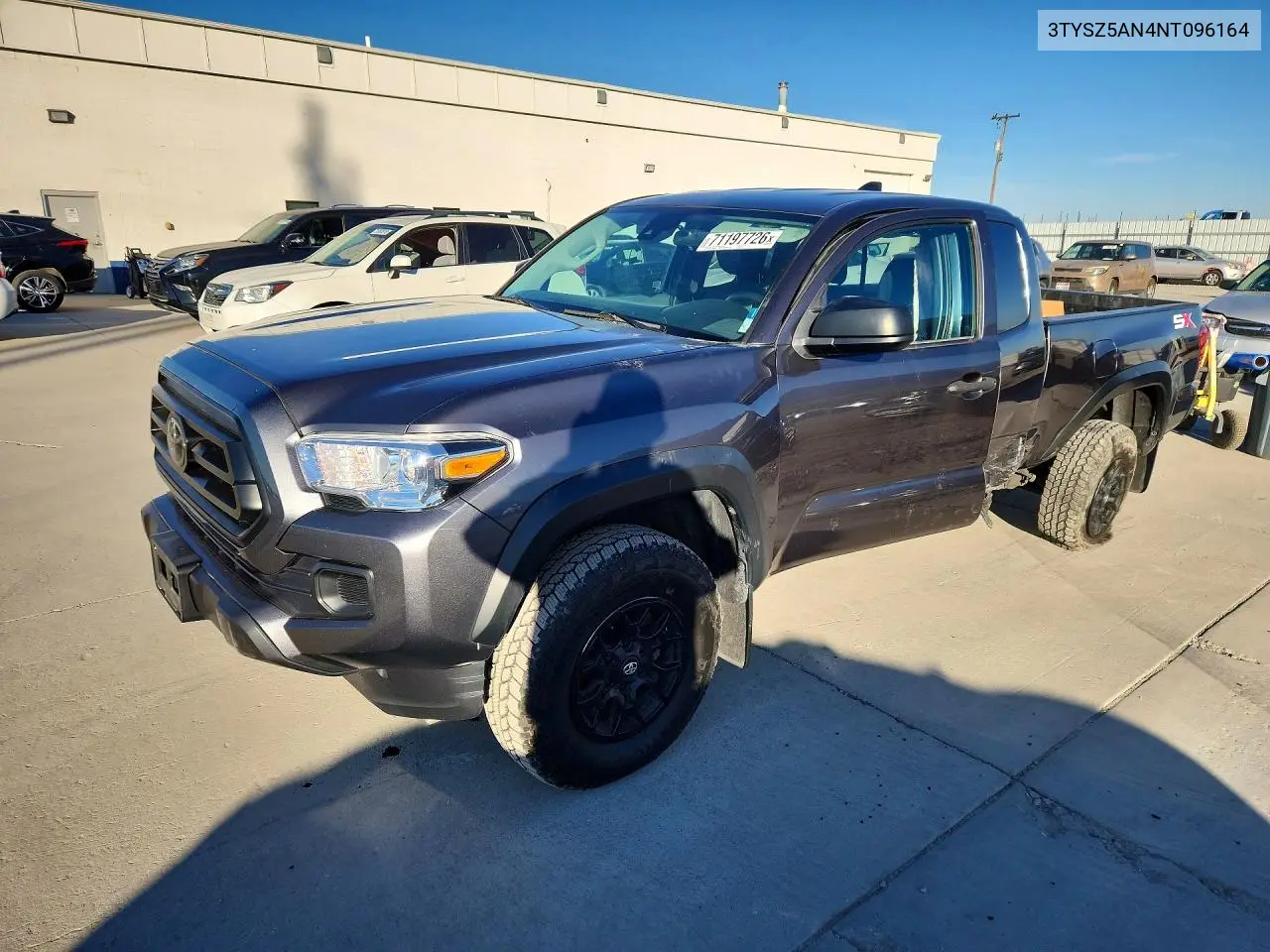 TOYOTA TACOMA 2022, VIN 3TYSZ5AN4NT096164