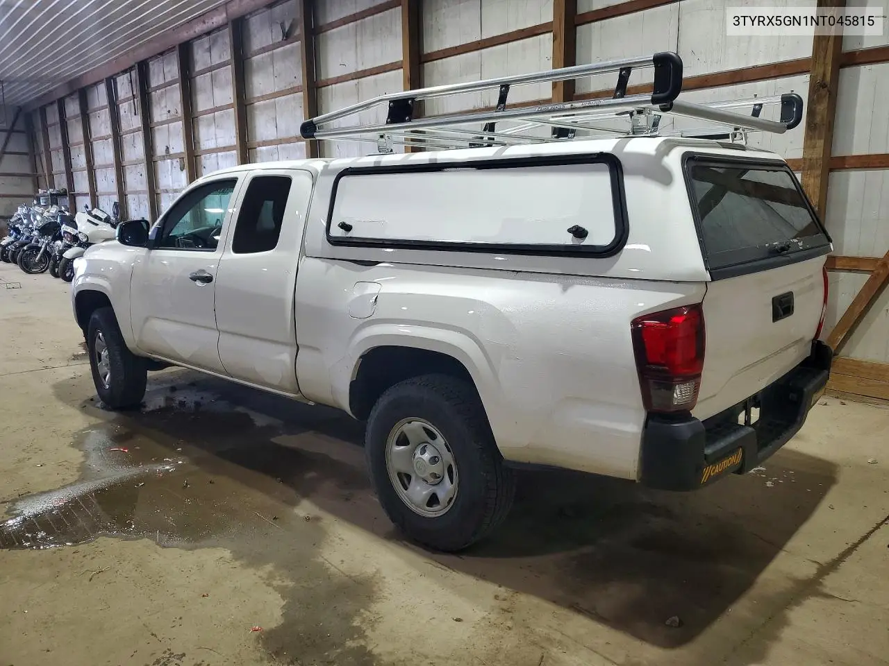 2022 TOYOTA TACOMA VIN 3TYRX5GN1NT045815 — фото 2
