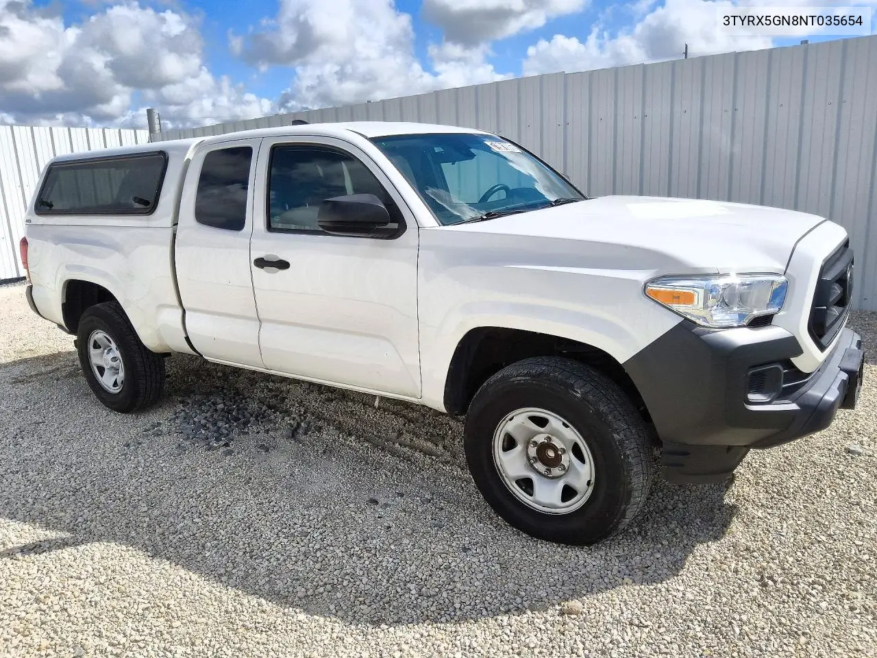 2022 TOYOTA TACOMA VIN 3TYRX5GN8NT035654 — фото 4