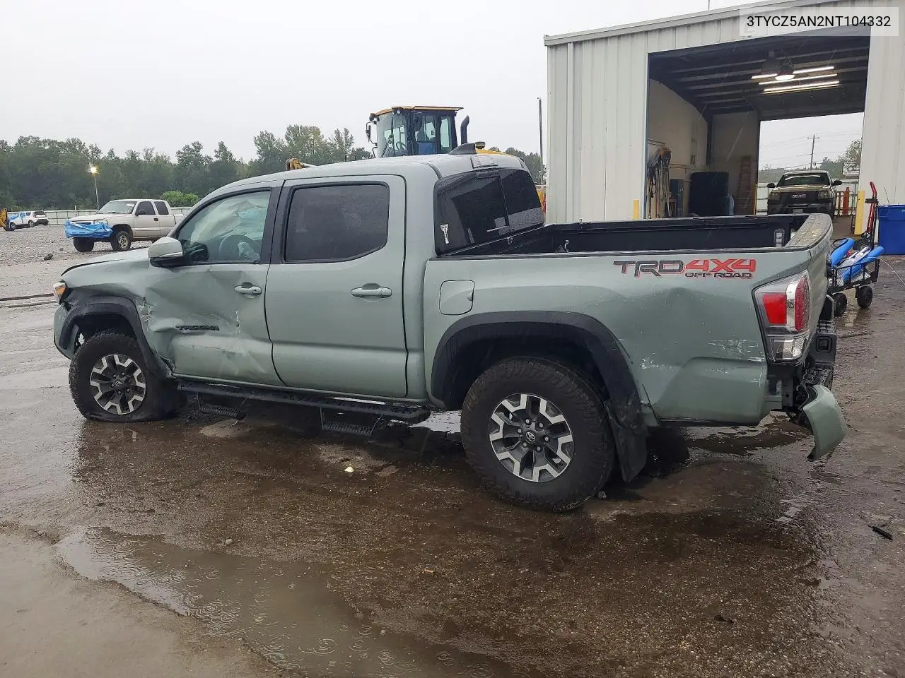 2022 TOYOTA TACOMA VIN 3TYCZ5AN2NT104332 — фото 2