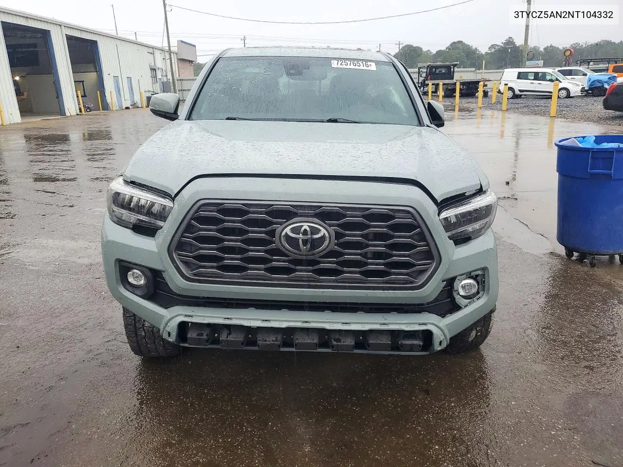 2022 TOYOTA TACOMA VIN 3TYCZ5AN2NT104332 — фото 5