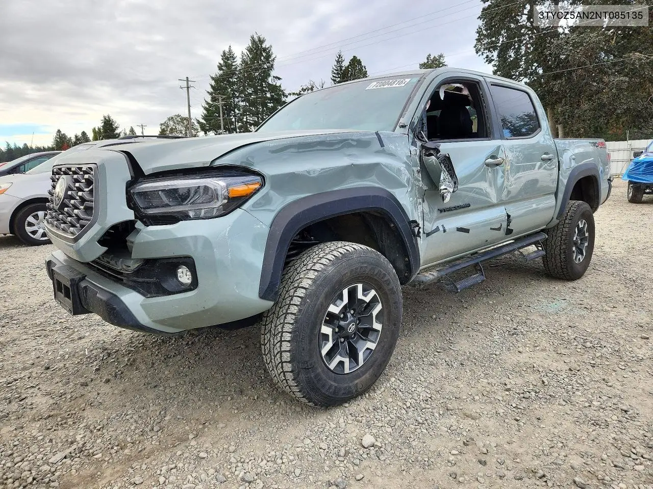 TOYOTA TACOMA 2022, VIN 3TYCZ5AN2NT085135
