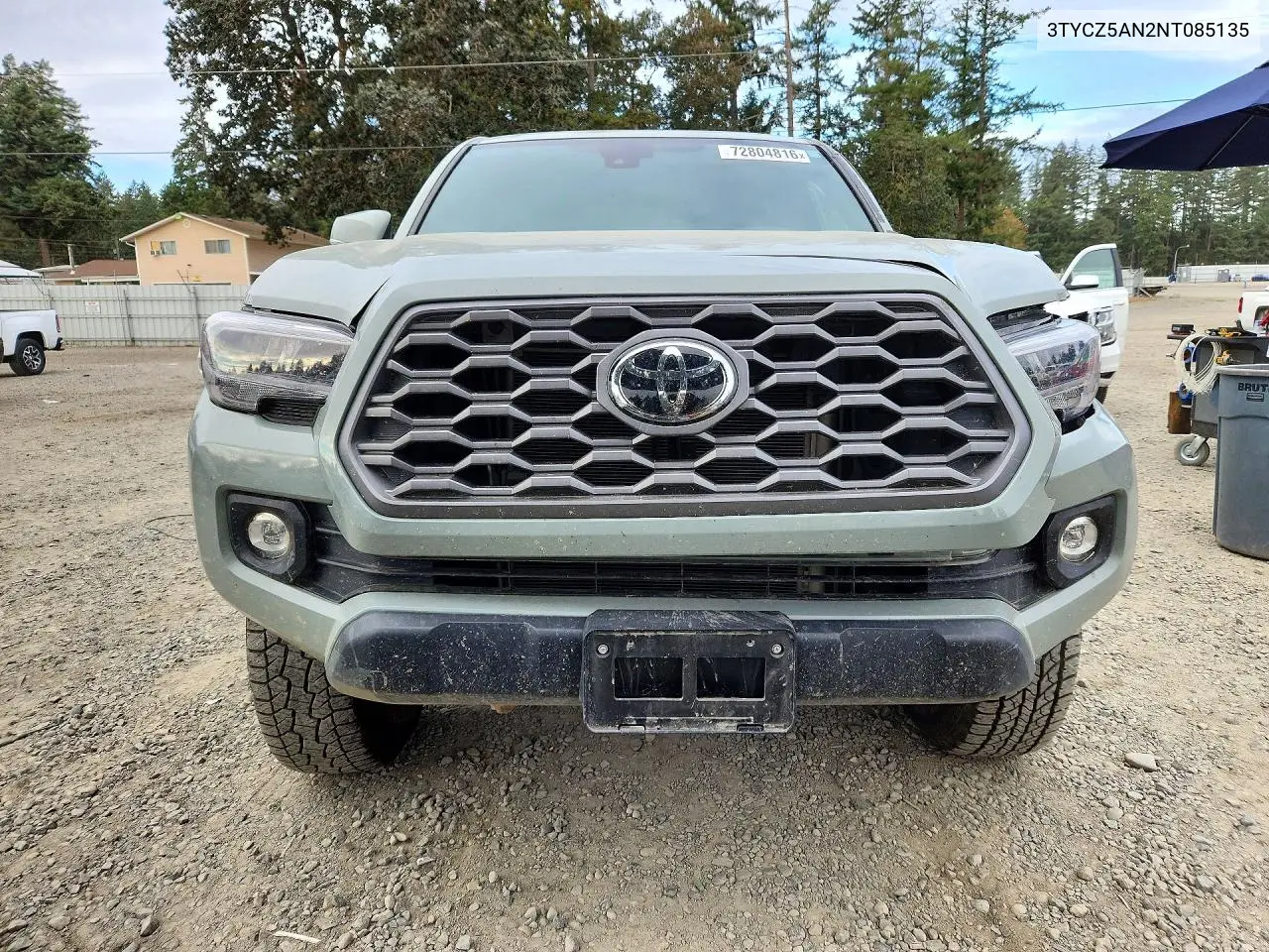 2022 TOYOTA TACOMA VIN 3TYCZ5AN2NT085135 — фото 5