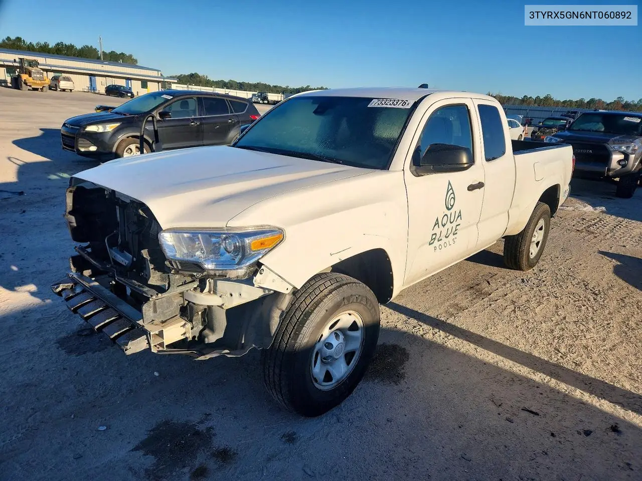 TOYOTA TACOMA 2022, VIN 3TYRX5GN6NT060892