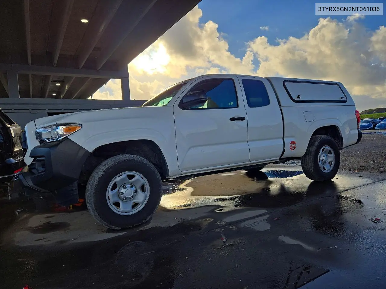 TOYOTA TACOMA 2022, VIN 3TYRX5GN2NT061036