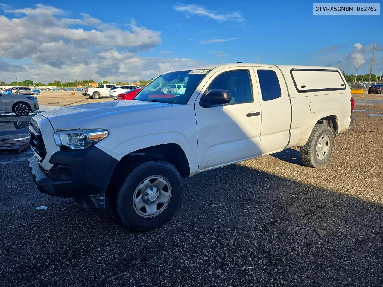 TOYOTA TACOMA 2022, VIN 3TYRX5GN8NT052762