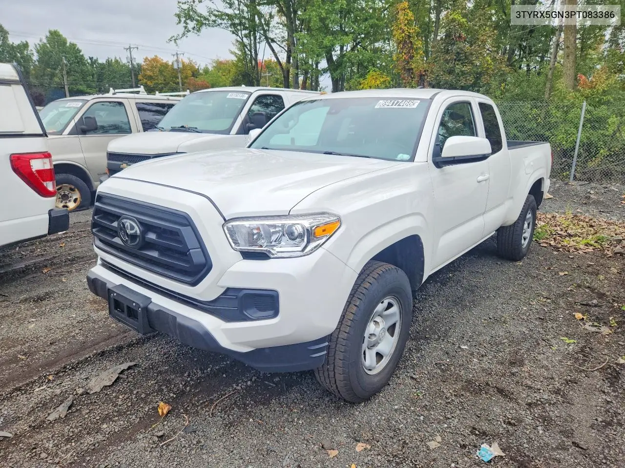 TOYOTA TACOMA 2023, VIN 3TYRX5GN3PT083386