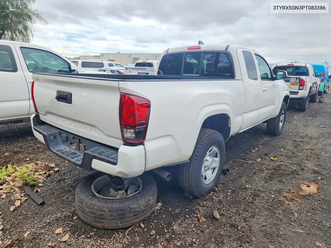 2023 TOYOTA TACOMA VIN 3TYRX5GN3PT083386 — фото 3