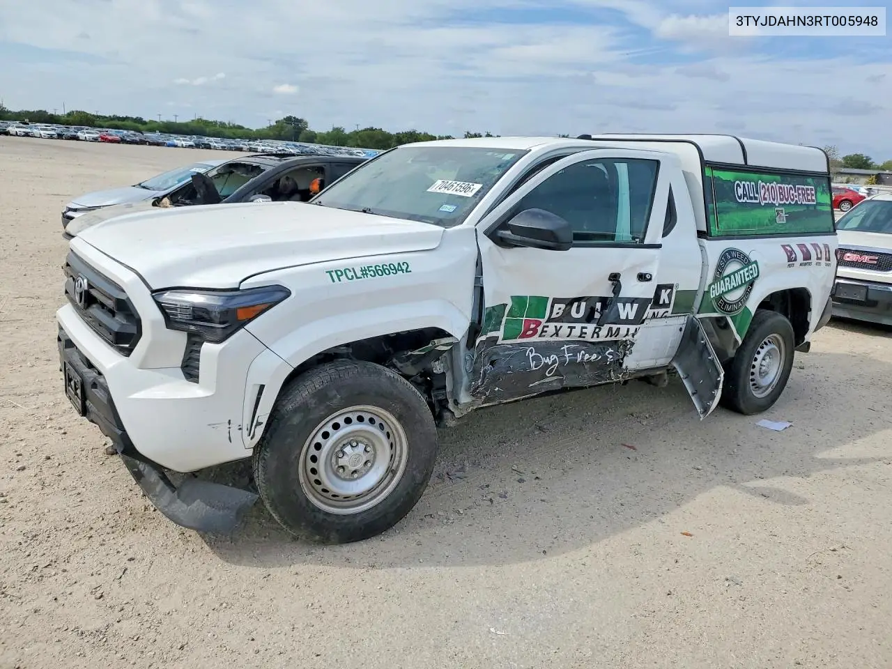TOYOTA TACOMA 2024, VIN 3TYJDAHN3RT005948