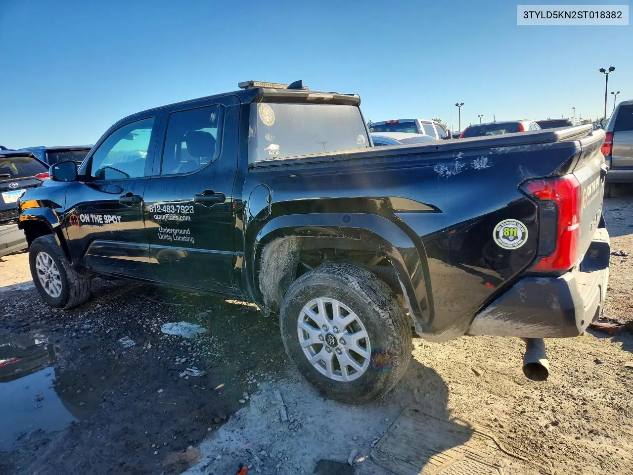 2025 TOYOTA TACOMA VIN 3TYLD5KN2ST018382 — фото 2