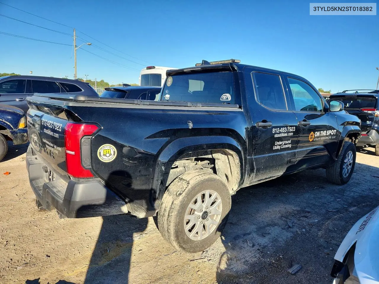 2025 TOYOTA TACOMA VIN 3TYLD5KN2ST018382 — фото 3