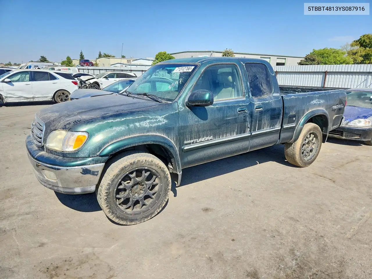 TOYOTA TUNDRA 2000, VIN 5TBBT4813YS087916