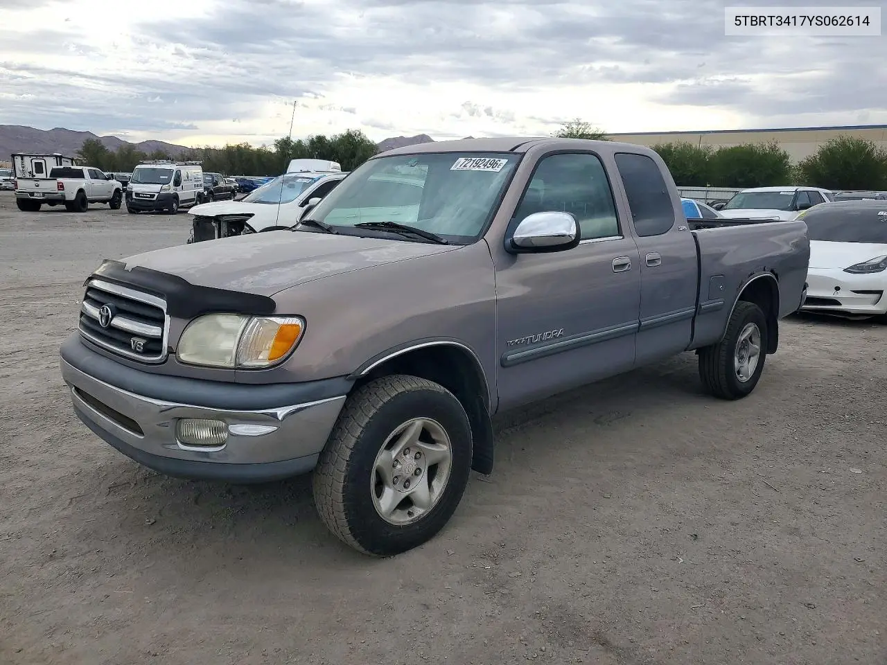 TOYOTA TUNDRA 2000, VIN 5TBRT3417YS062614