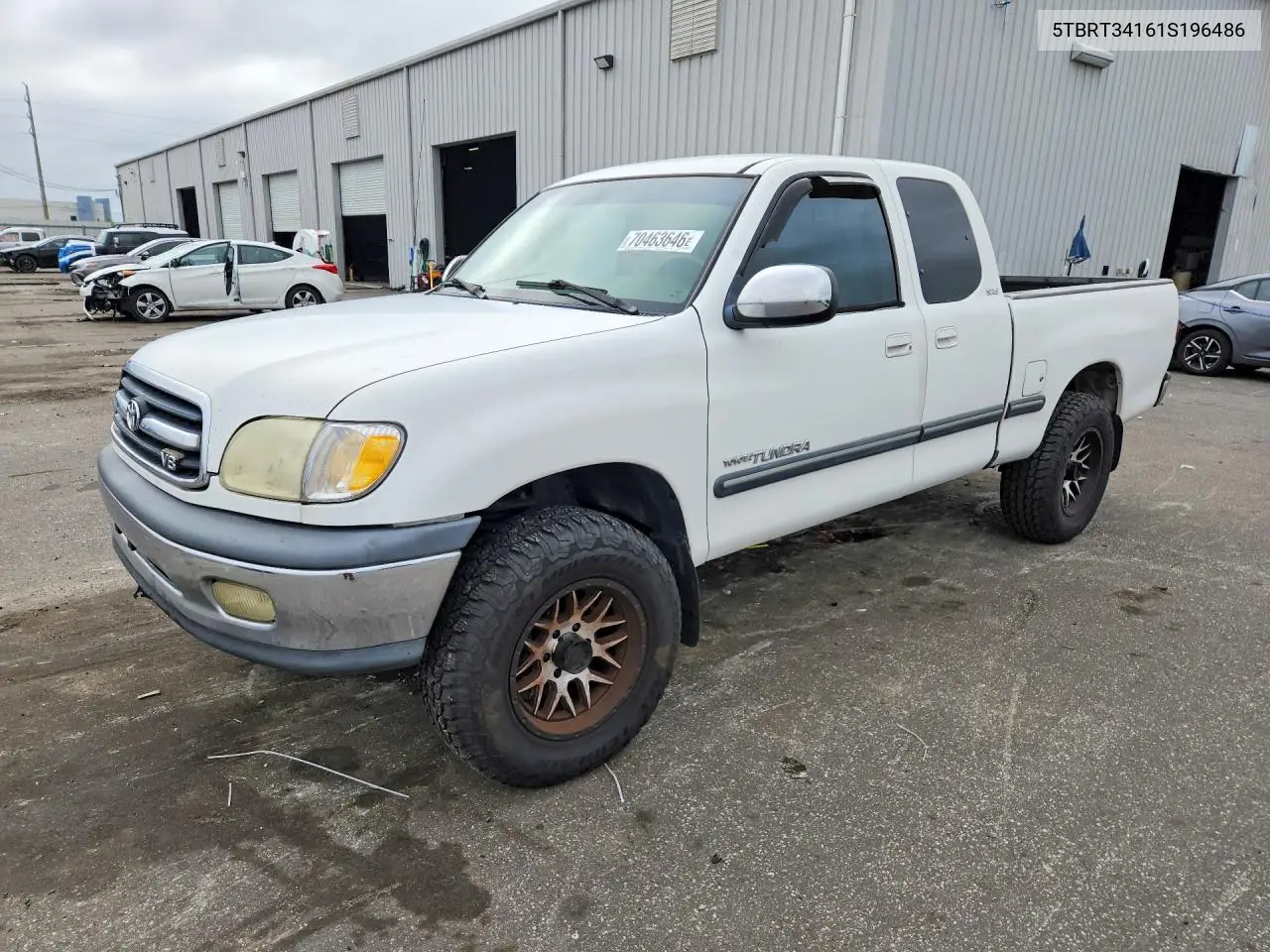 TOYOTA TUNDRA 2001, VIN 5TBRT34161S196486